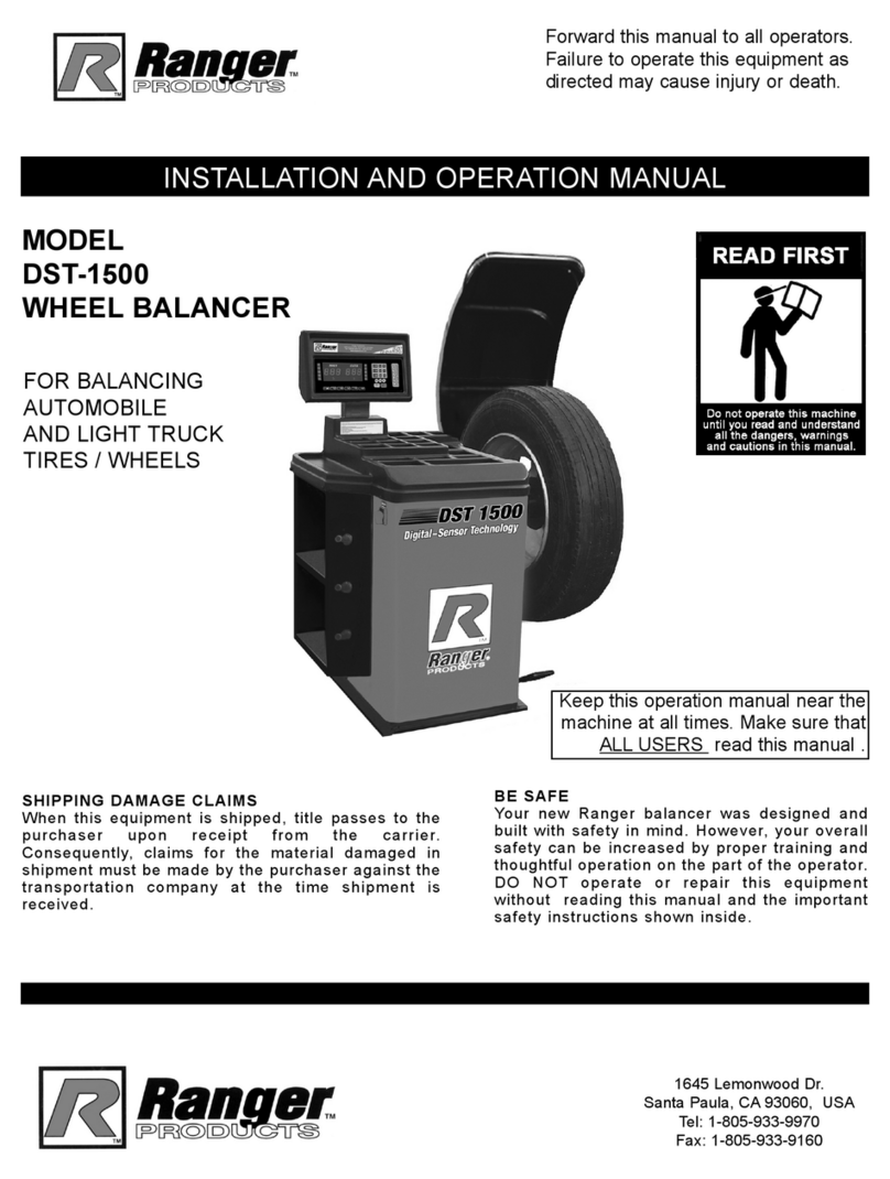 Ranger Products DST-1500 Installation and operation manual