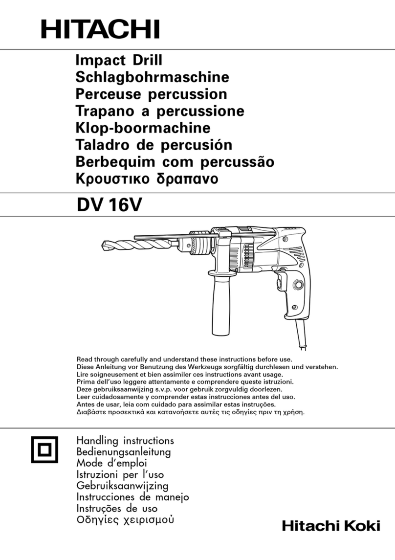 Hitachi Koki DV16V Handling instructions