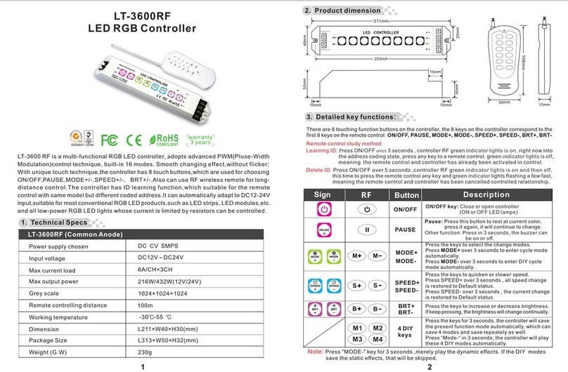 Ltech LT-3600RF User manual