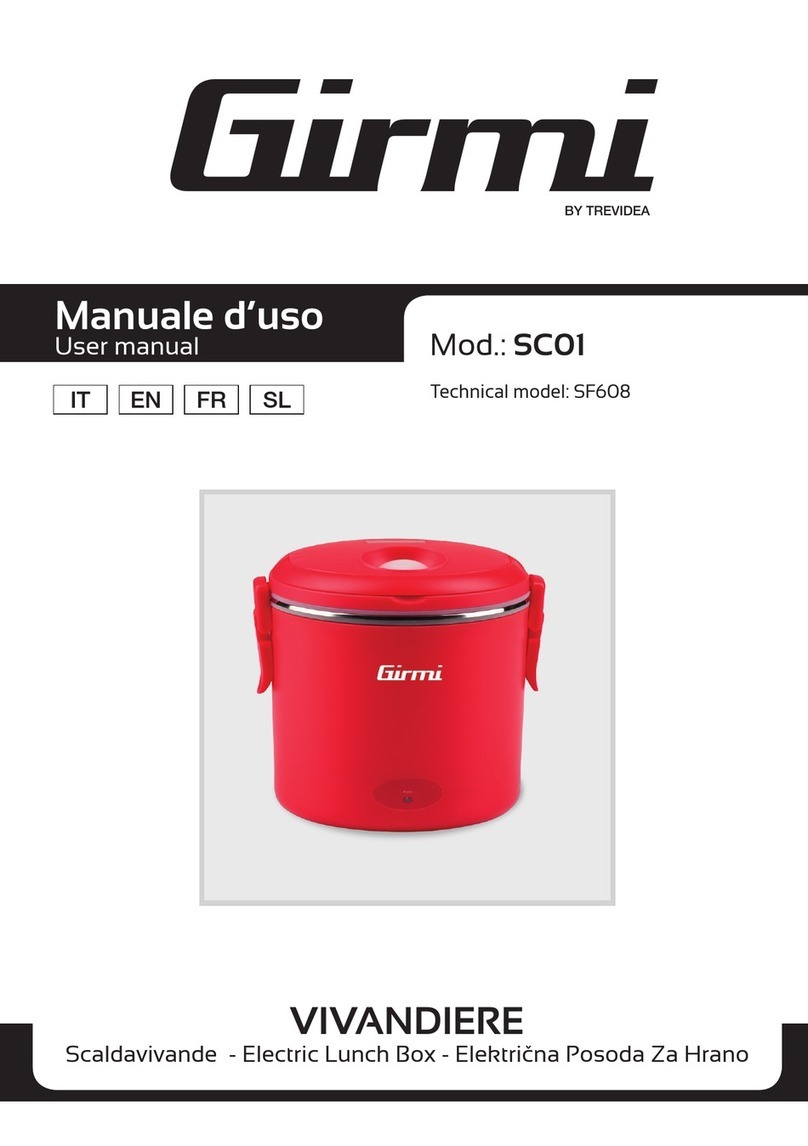TREVIDEA Girmi VIVANDIERE User manual