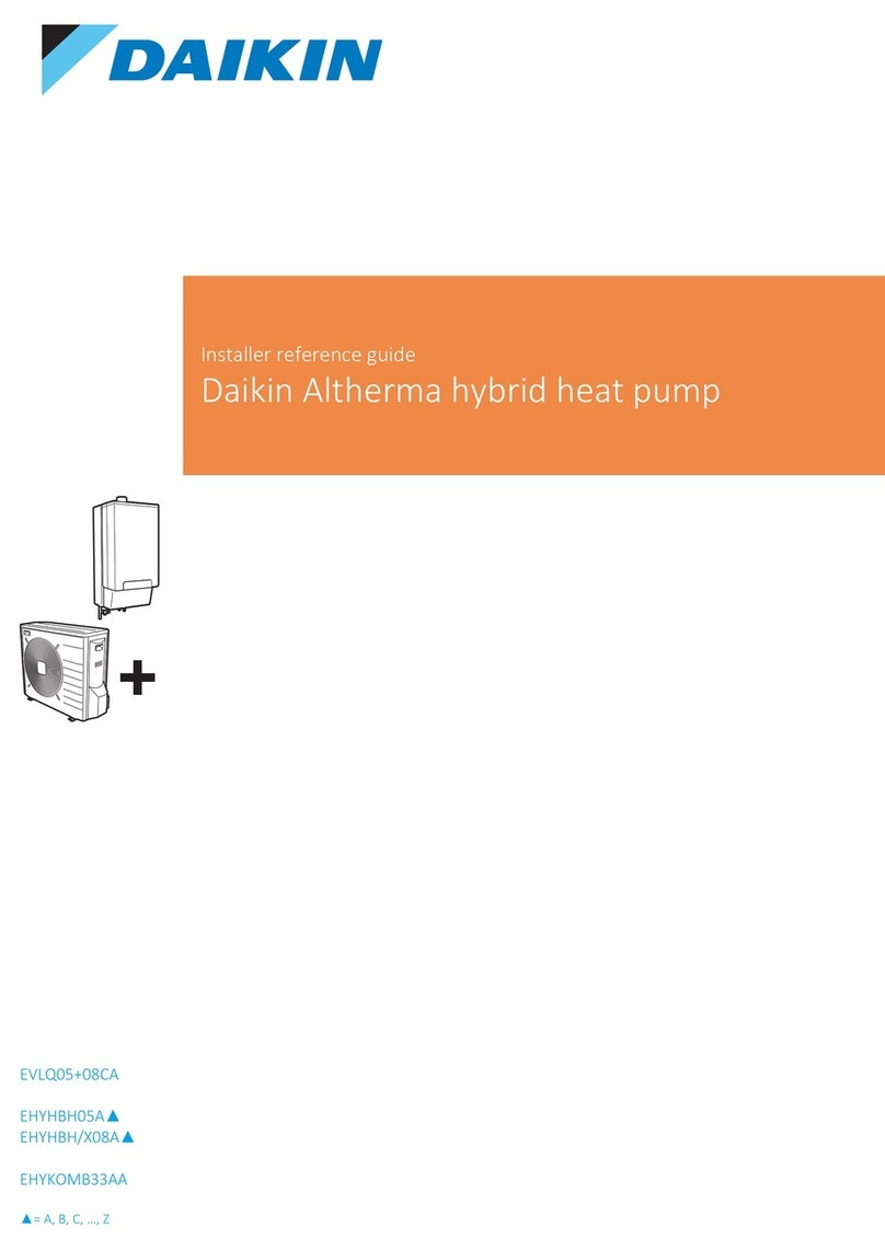 Daikin Altherma EHYHBH05A Series Installer's reference guide