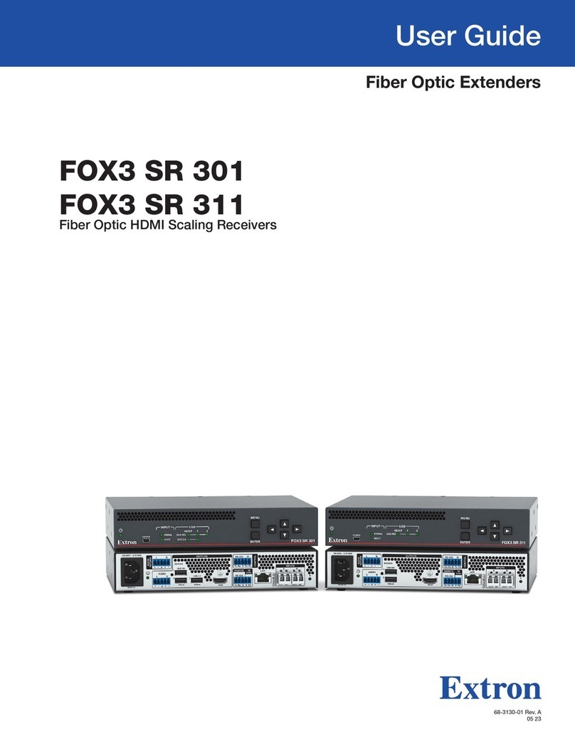 Extron electronics FOX3 SR 301 User manual