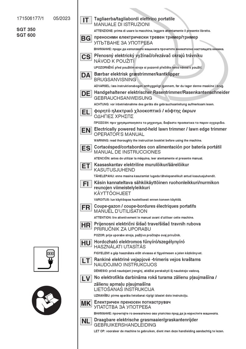 Stiga SGT 350 Operator's manual