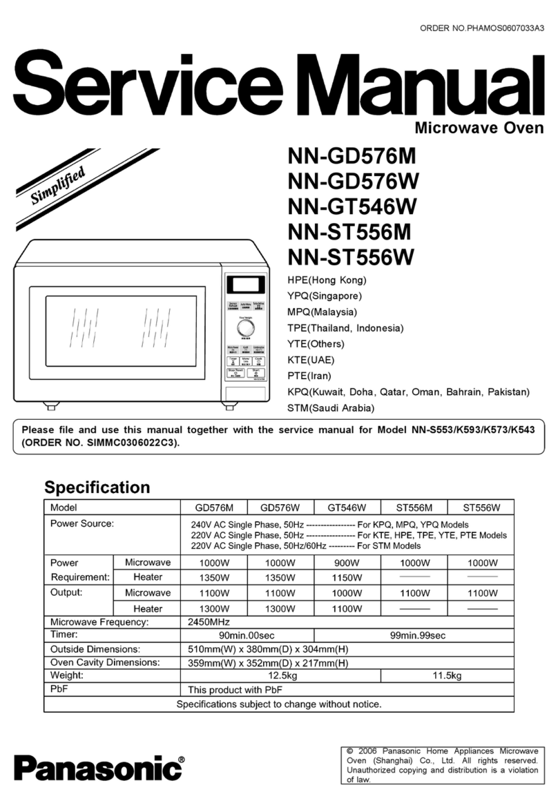 Panasonic NN-GD576M User manual