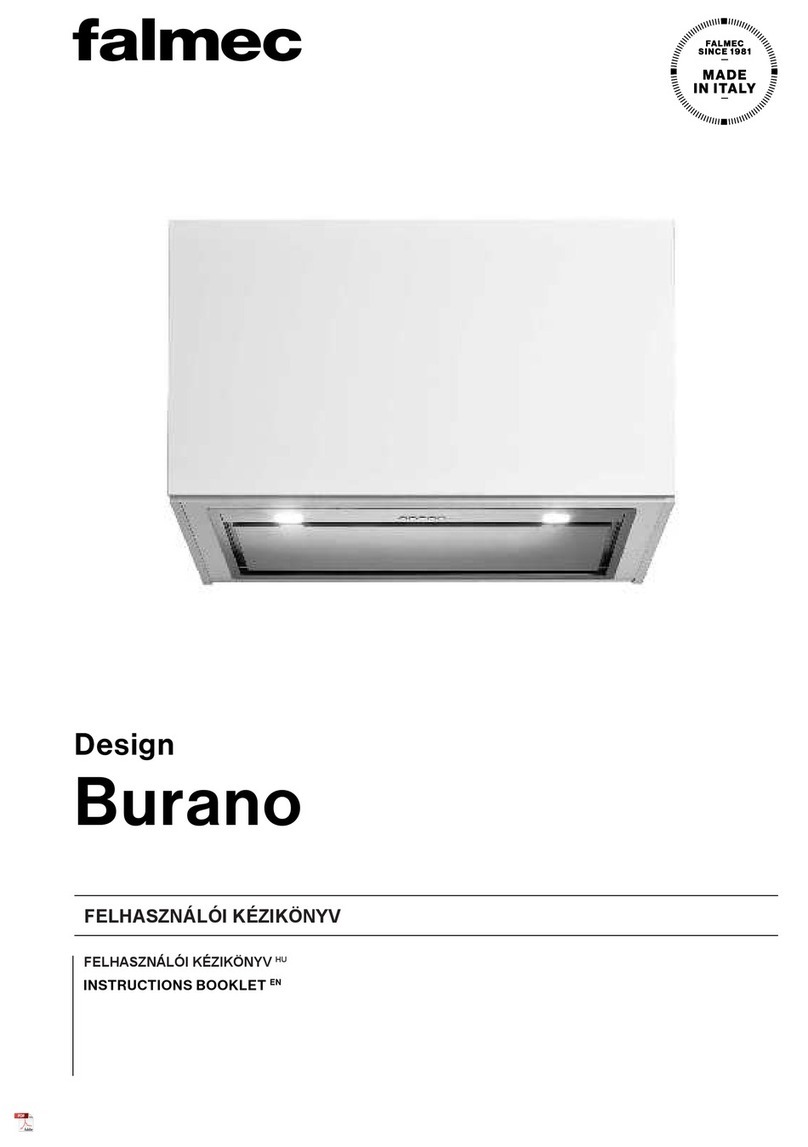 FALMEC Burano 50 Instruction booklet FALMEC Burano 50 Instruction booklet