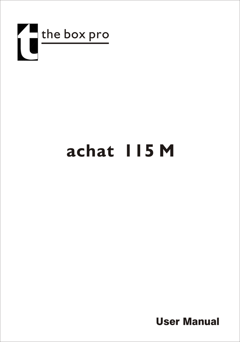 The box pro achat 115 M user manual