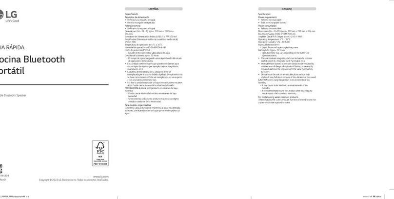 LG XL7S User manual