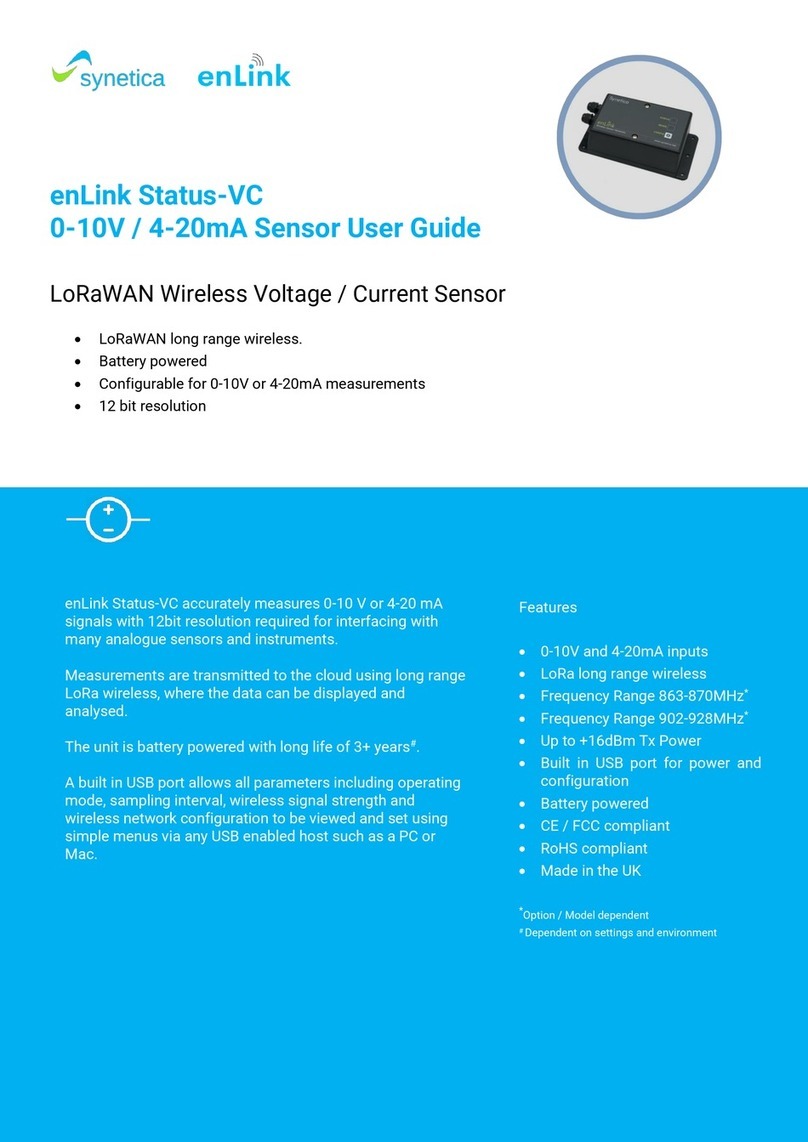 Synetica enLink Status-VC User manual