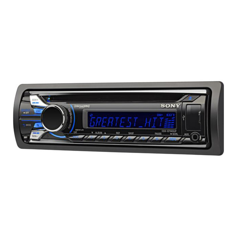 Sony CDX-GT565UP User manual