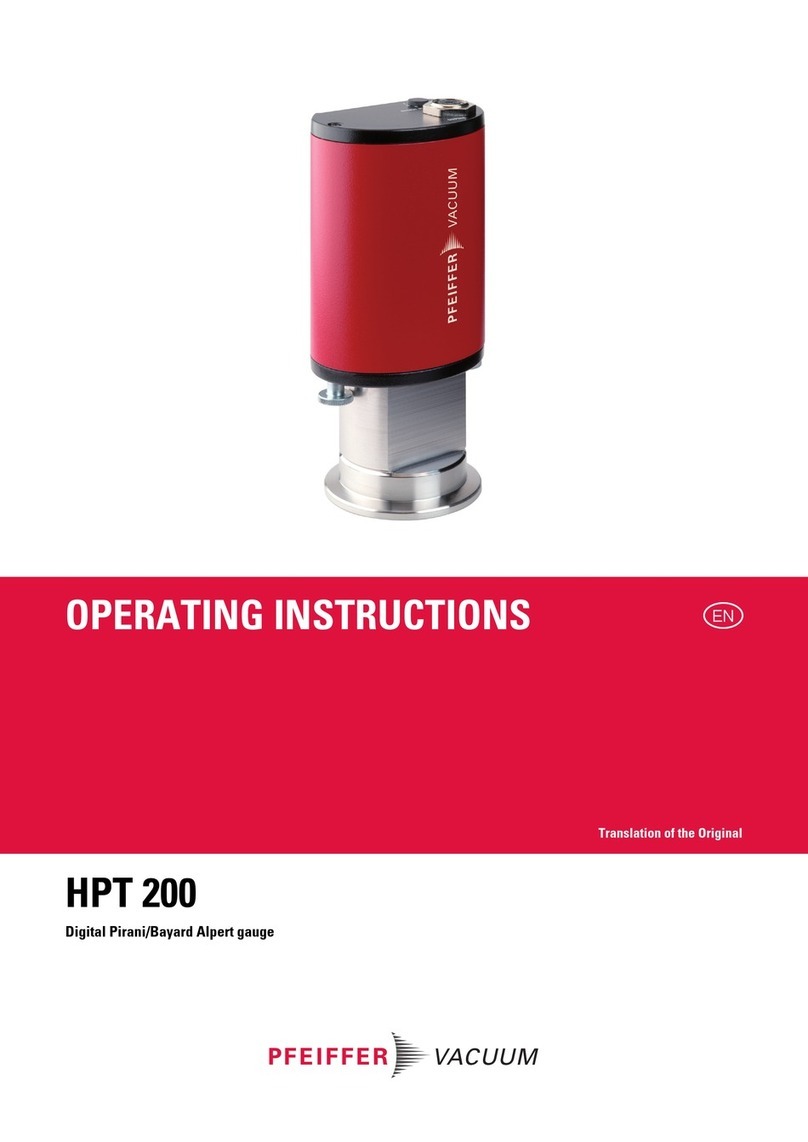 Pfeiffer Vacuum HPT 200 operating instructions