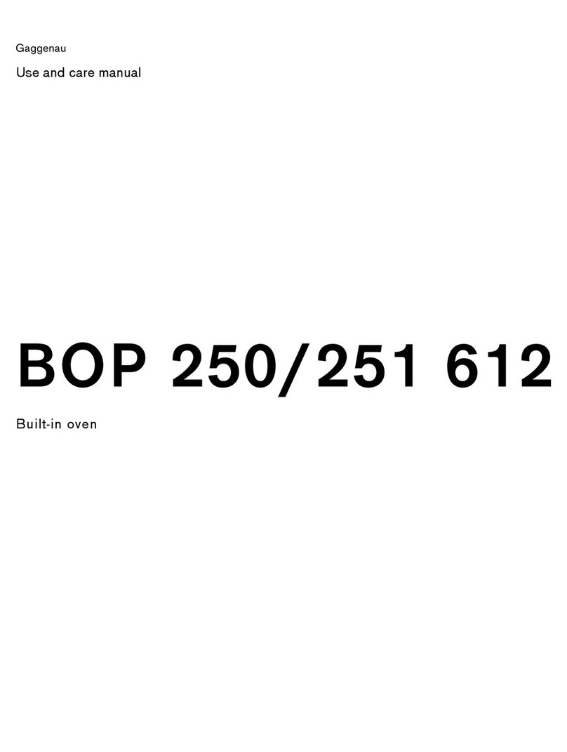 Gaggenau BOP 251 612 User manual