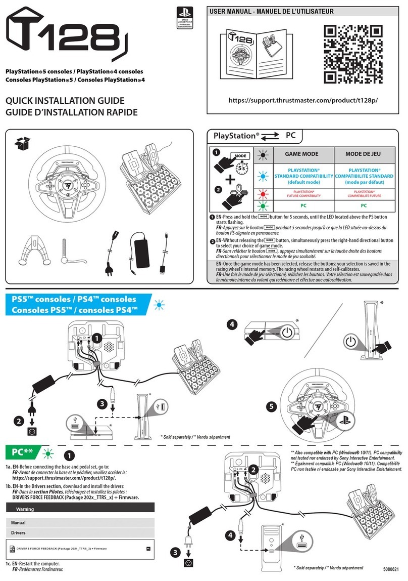 Thrustmaster T128 Quick installation guide