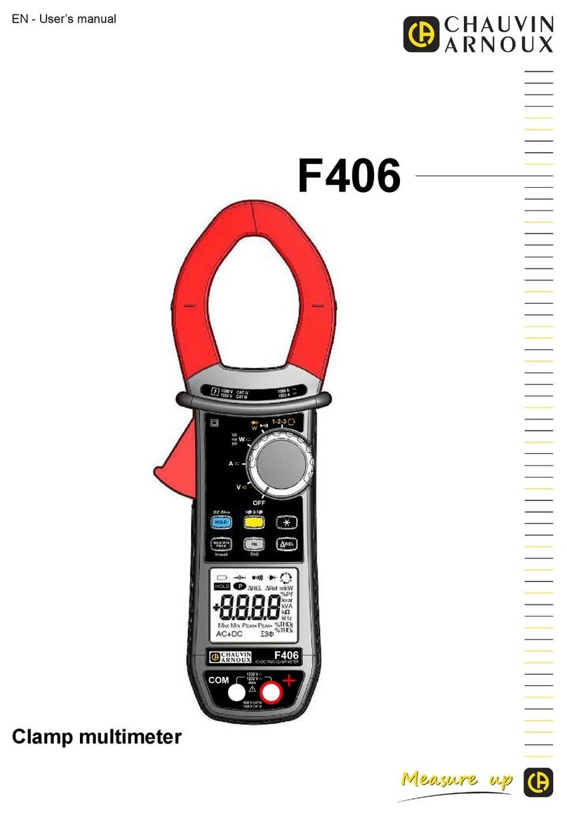 Chauvin Arnoux F406 user manual