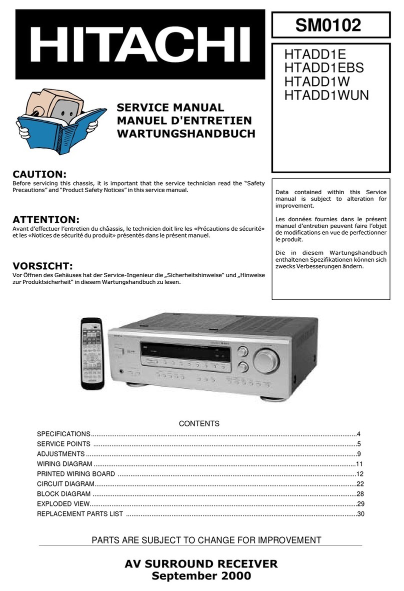 Hitachi SM0102 Service manual