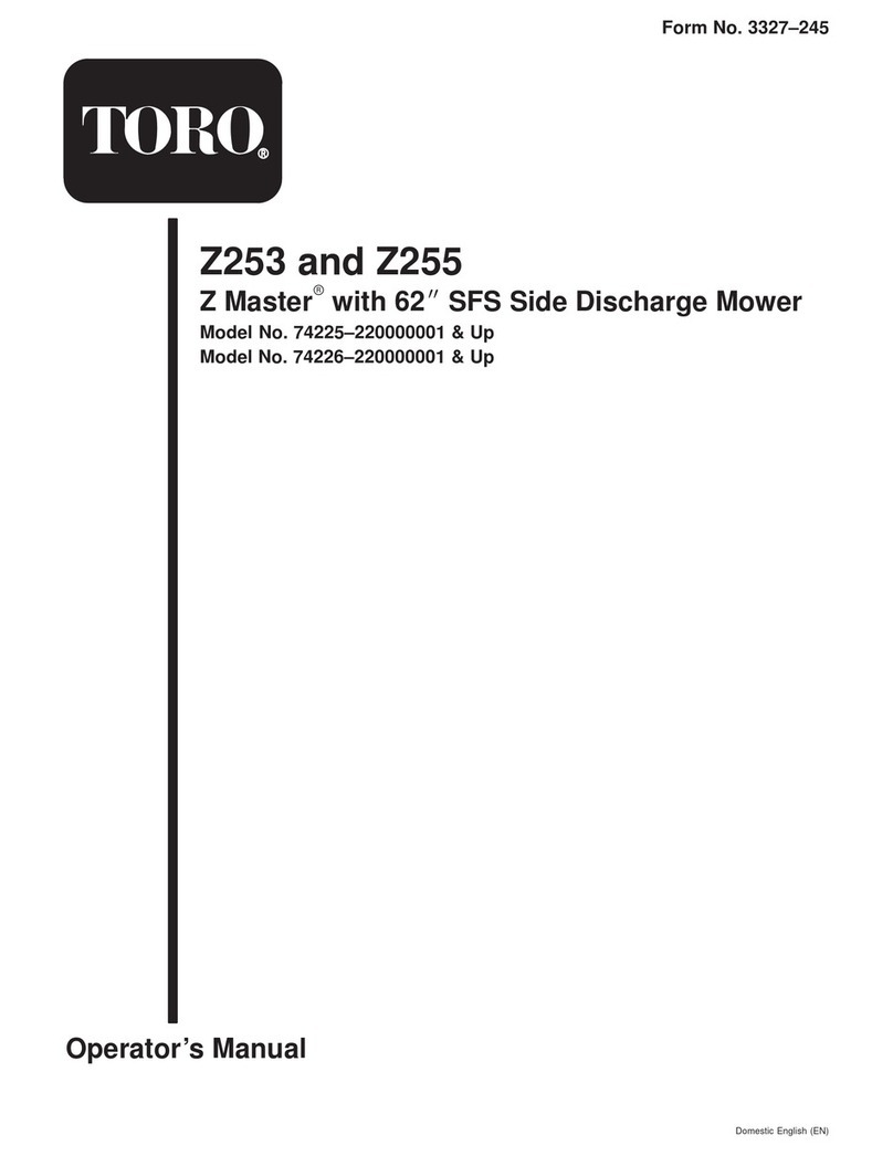 Toro Z253 Z Master User manual
