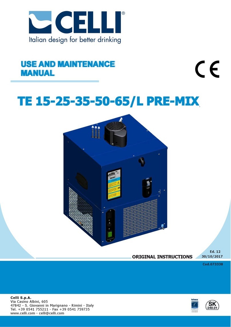 Celli TE 15 L PRE-MIX User manual
