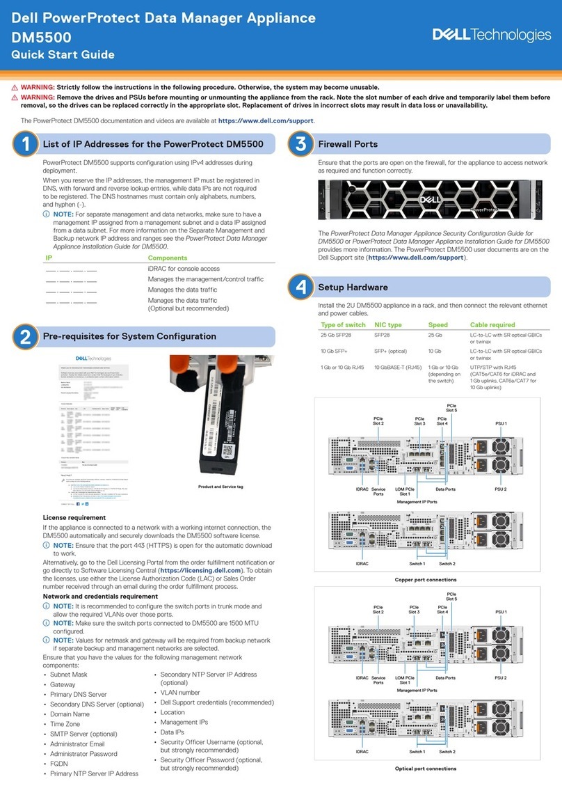 Dell PowerProtect DM5500 quick start guide