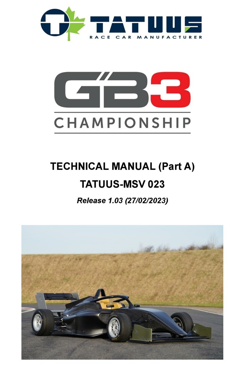 Tatuus GB3 CHAMPIONSHIP Technical manual Tatuus GB3 CHAMPIONSHIP Technical manual