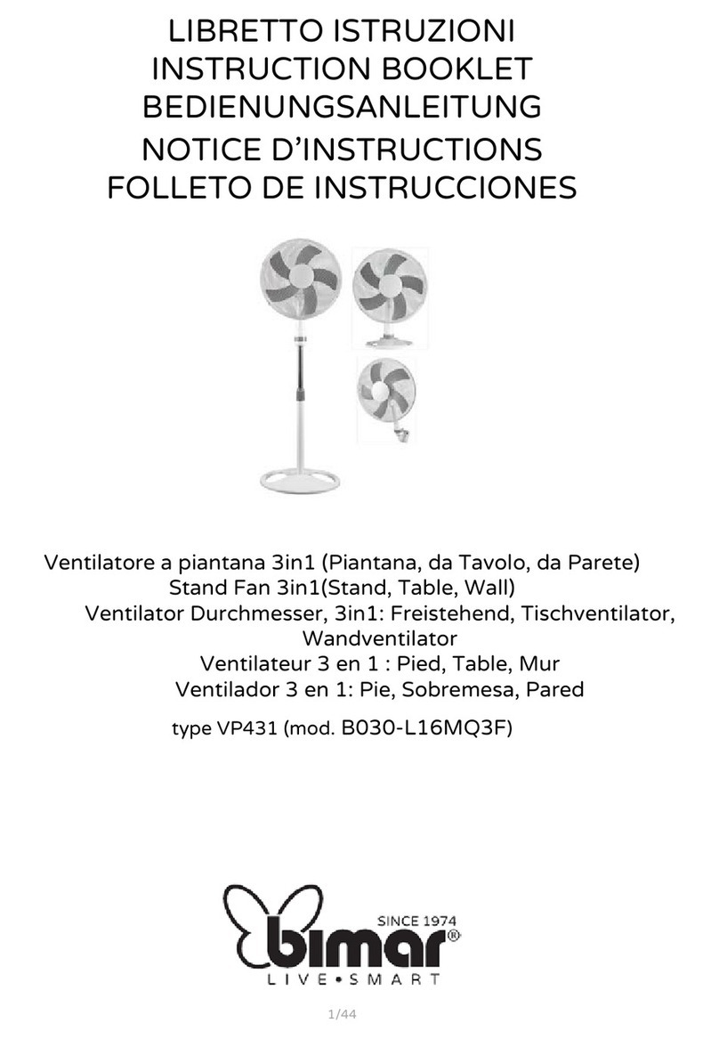 Bimar VP431 Instruction booklet