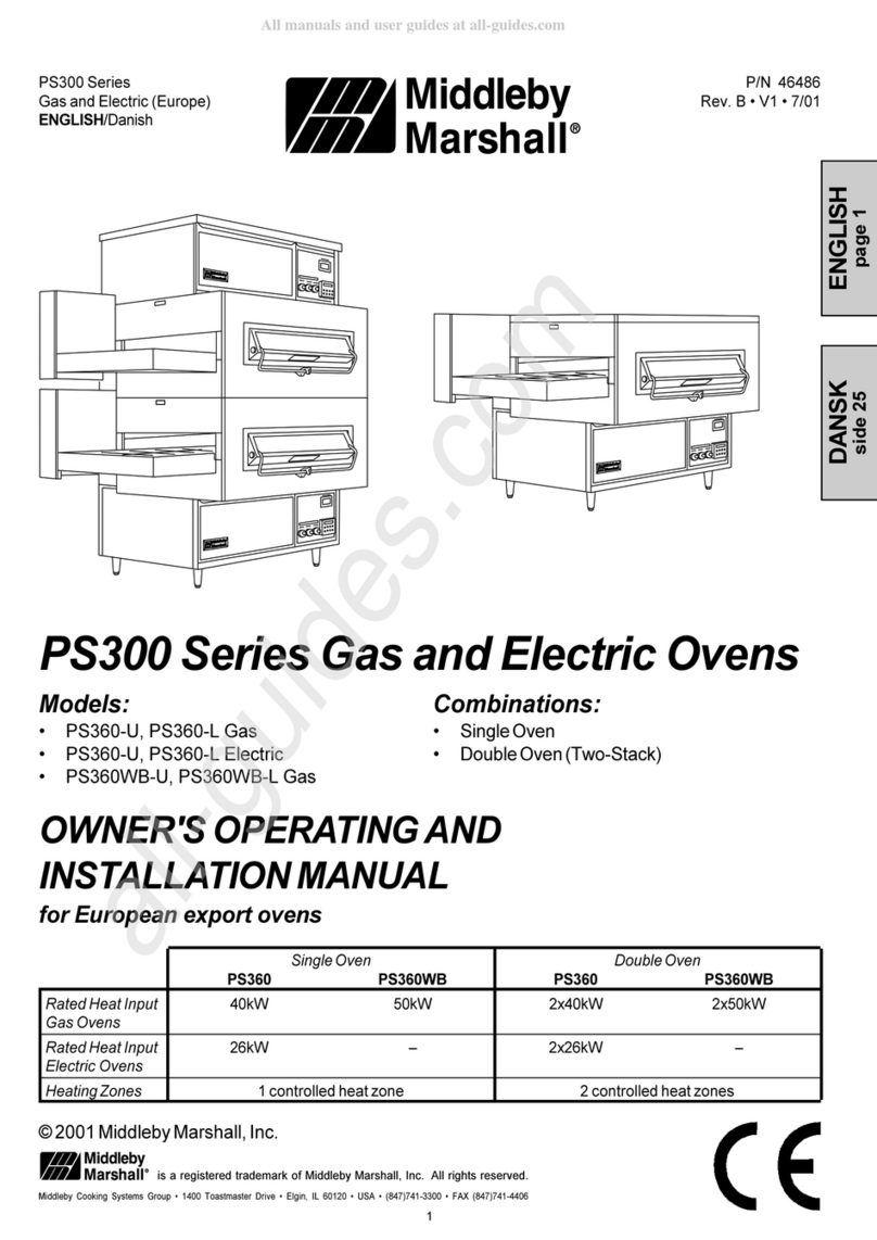 Middleby Marshall PS360WB-U User manual
