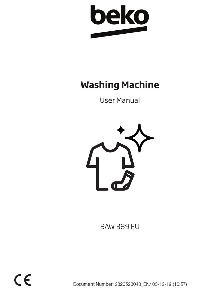 Beko BAW 389 EU User manual Beko BAW 389 EU User manual