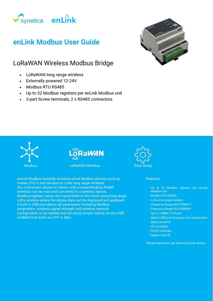 Synetica enLink Modbus user guide