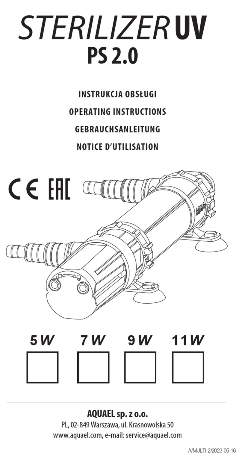 AQUA EL STERILIZER UV PS 2.0 operating instructions