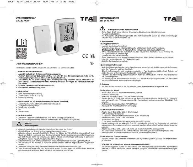 TFA 30.3061 instruction manual