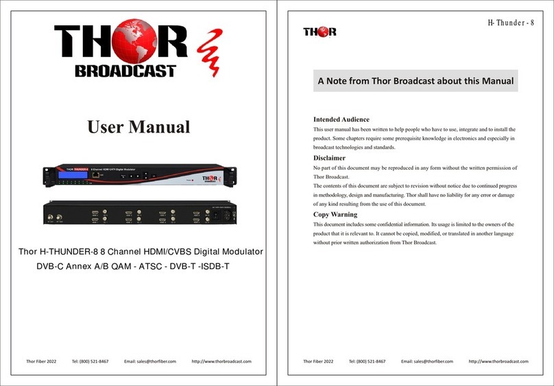 Thor Broadcast H-THUNDER-8 user manual