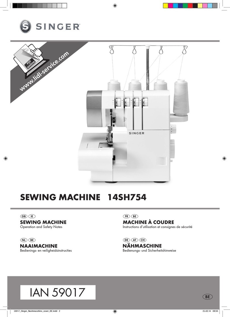 Singer 14SH754 - User manual Singer 14SH754 - User manual