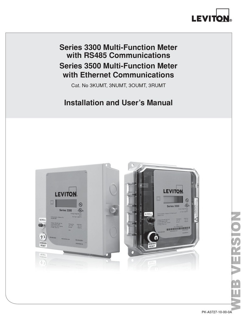 Leviton VerifEye 3300 Series Installation and user manual