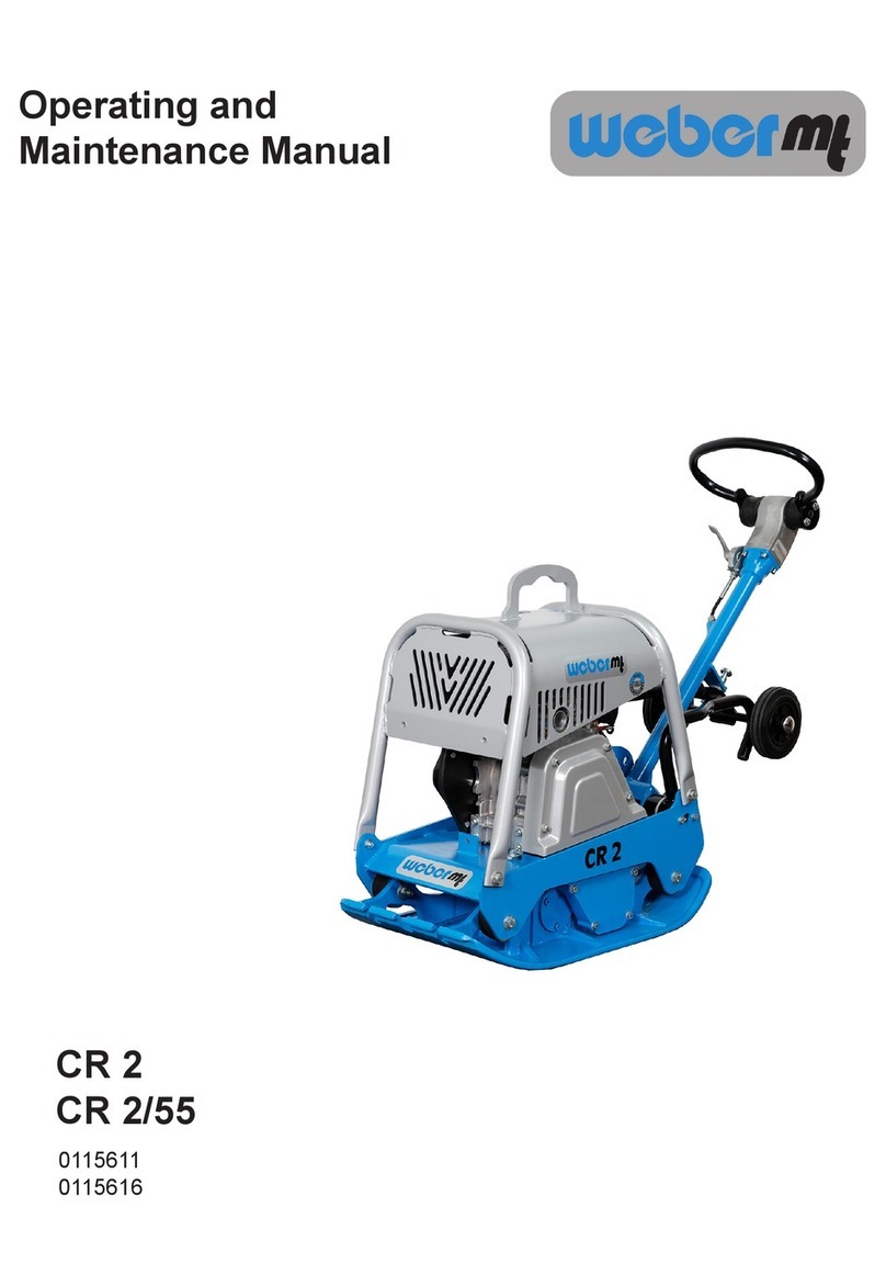 Weber mt CR 2/55 Operating and maintenance manual Weber mt CR 2/55 Operating and maintenance manual
