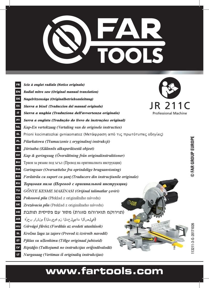 Far Tools JR 211C Original manual translation