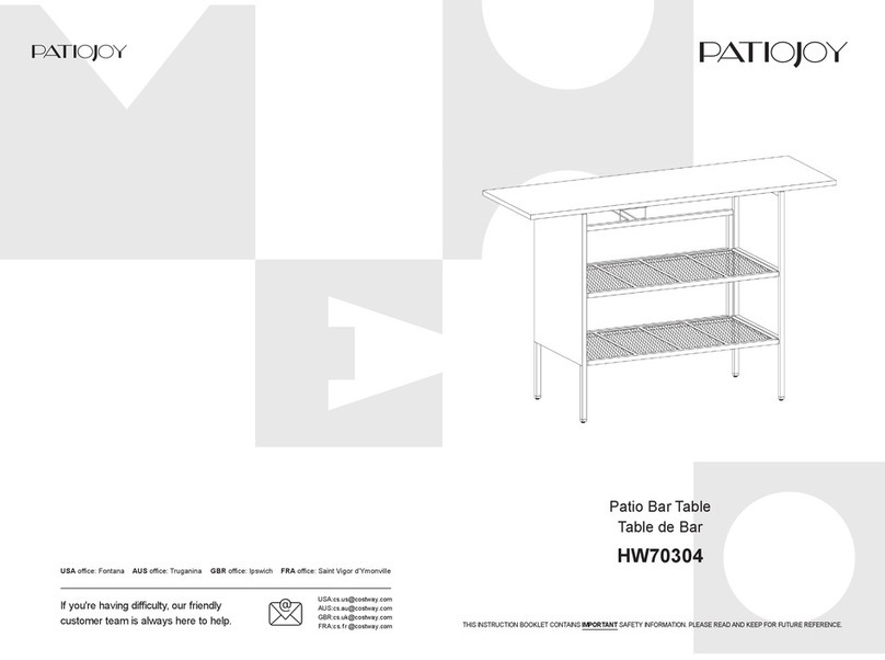 PATIOJOY HW70304 Assembly instructions