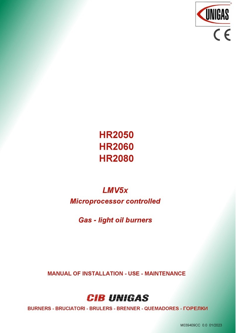 Unigas HR2050 Manual of installation - use - maintenance