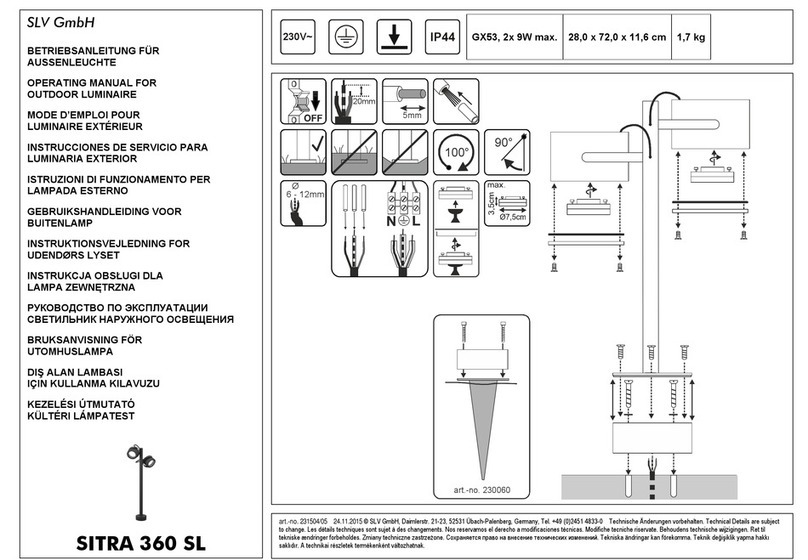 SLV SITRA 360 SL operating manual