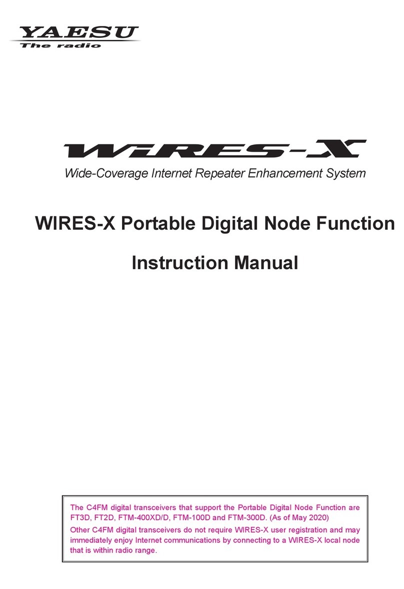 Yaesu WIRES-X FT3D User manual