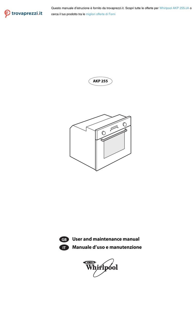 Whirlpool AKP 255 User and maintenance manual