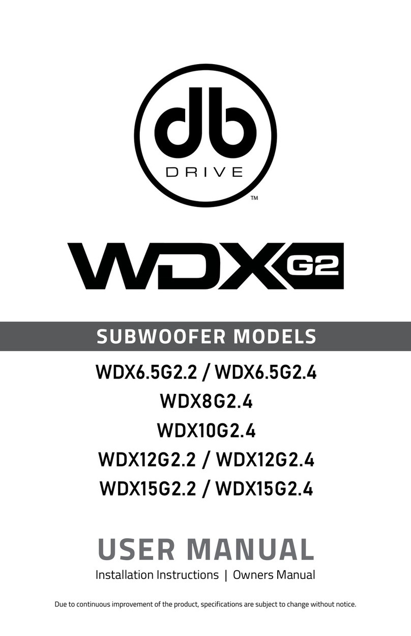 DB Drive WDX G2 Series User manual