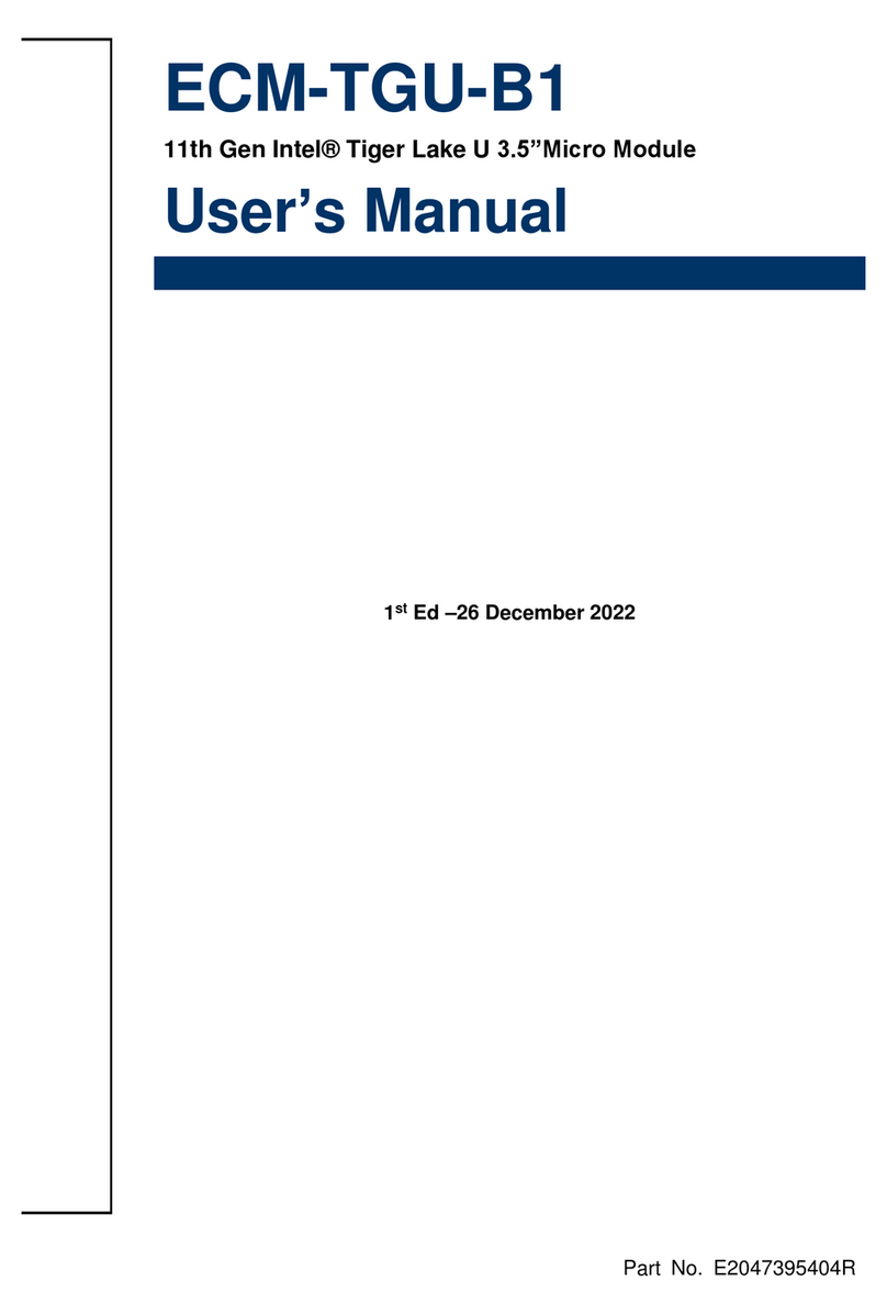 Avalue Technology ECM-TGU-B1 user manual