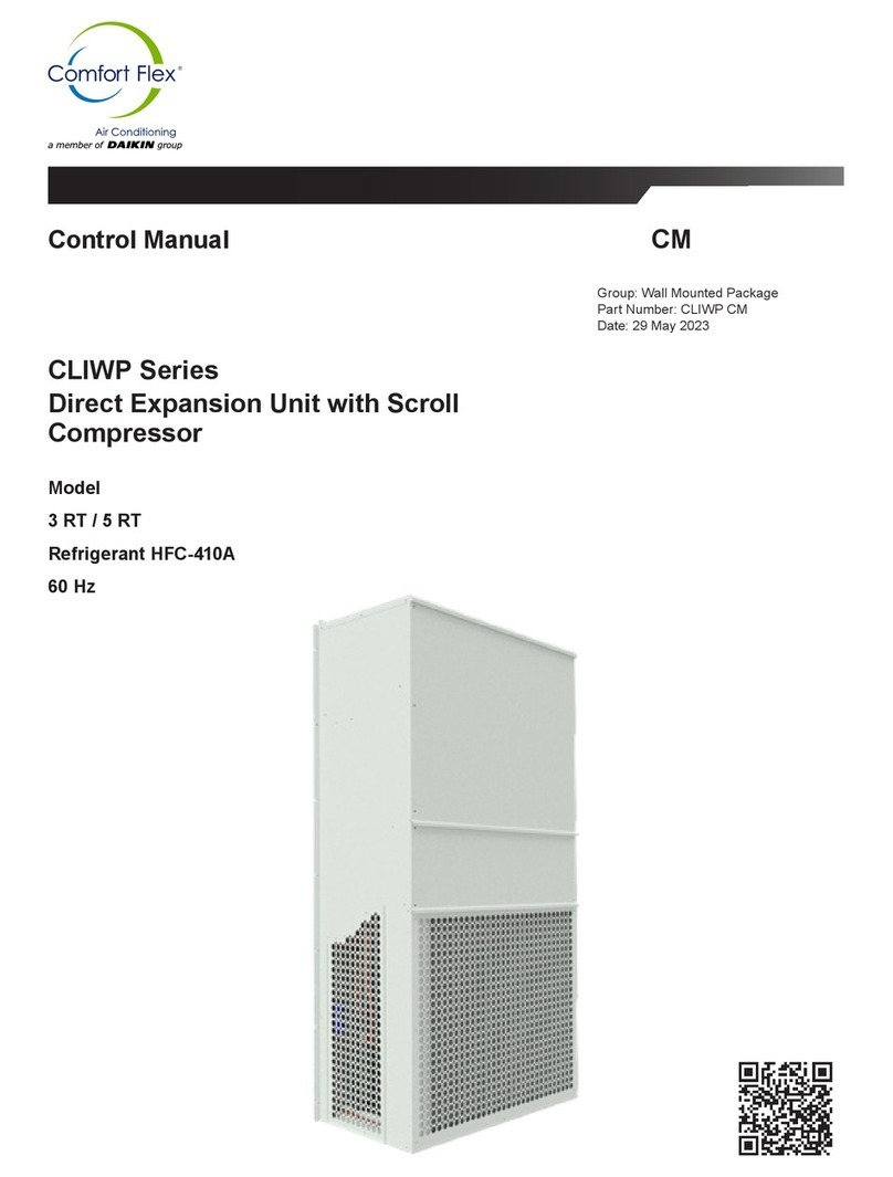 Daikin Comfort Flex CLIWP Series Use and maintenance manual