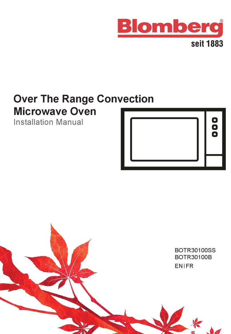 Blomberg BOTR30100B User manual Blomberg BOTR30100B User manual