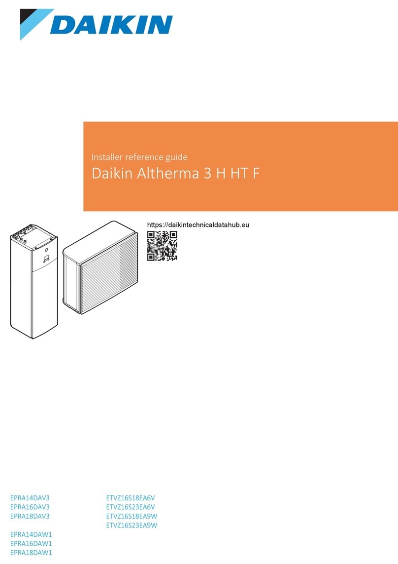 Daikin ETVZ16S18EA6V Installer's reference guide