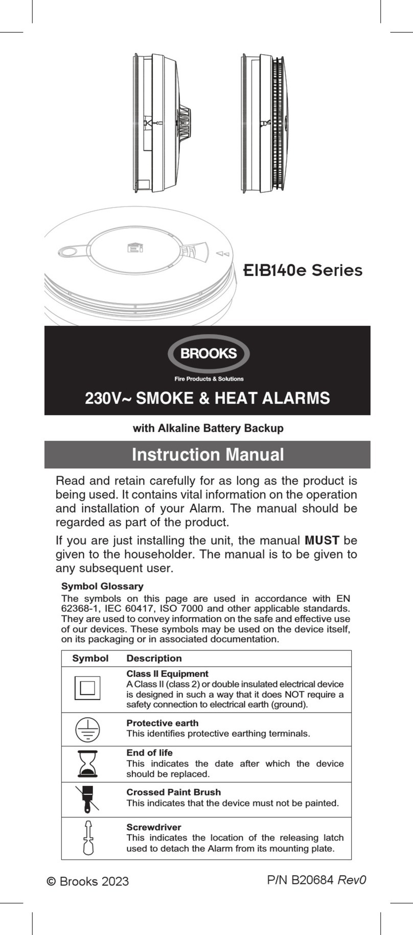 Brooks EIB140e Series instruction manual