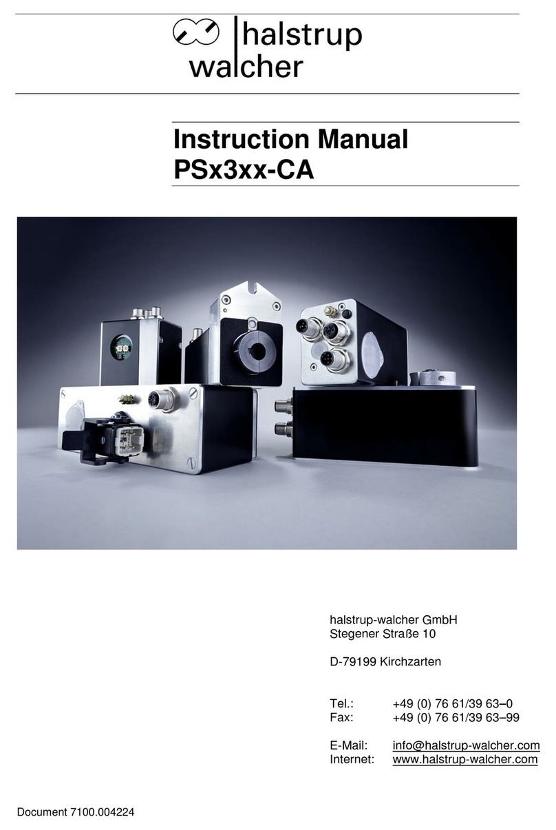 halstrup-walcher PS-3 Series User manual halstrup-walcher PS-3 Series User manual