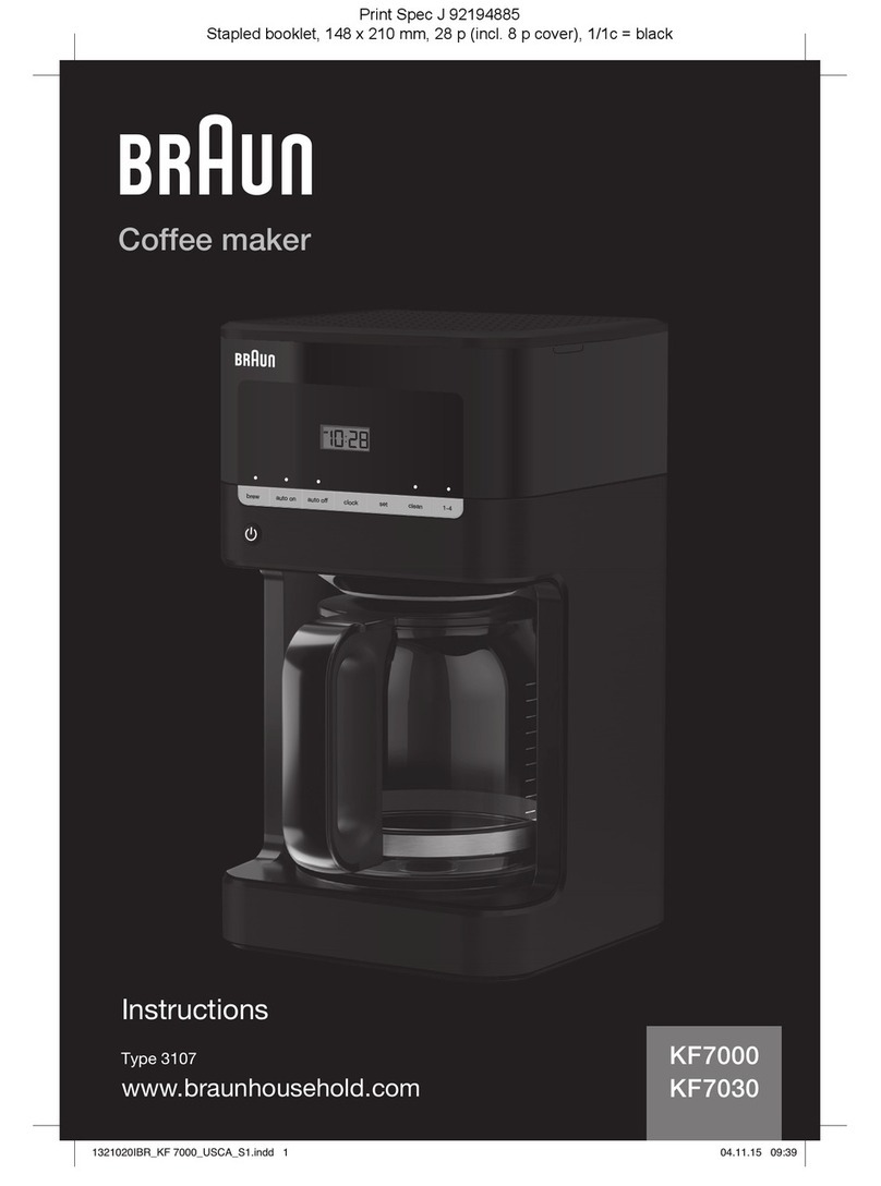 Braun KF7000 User manual