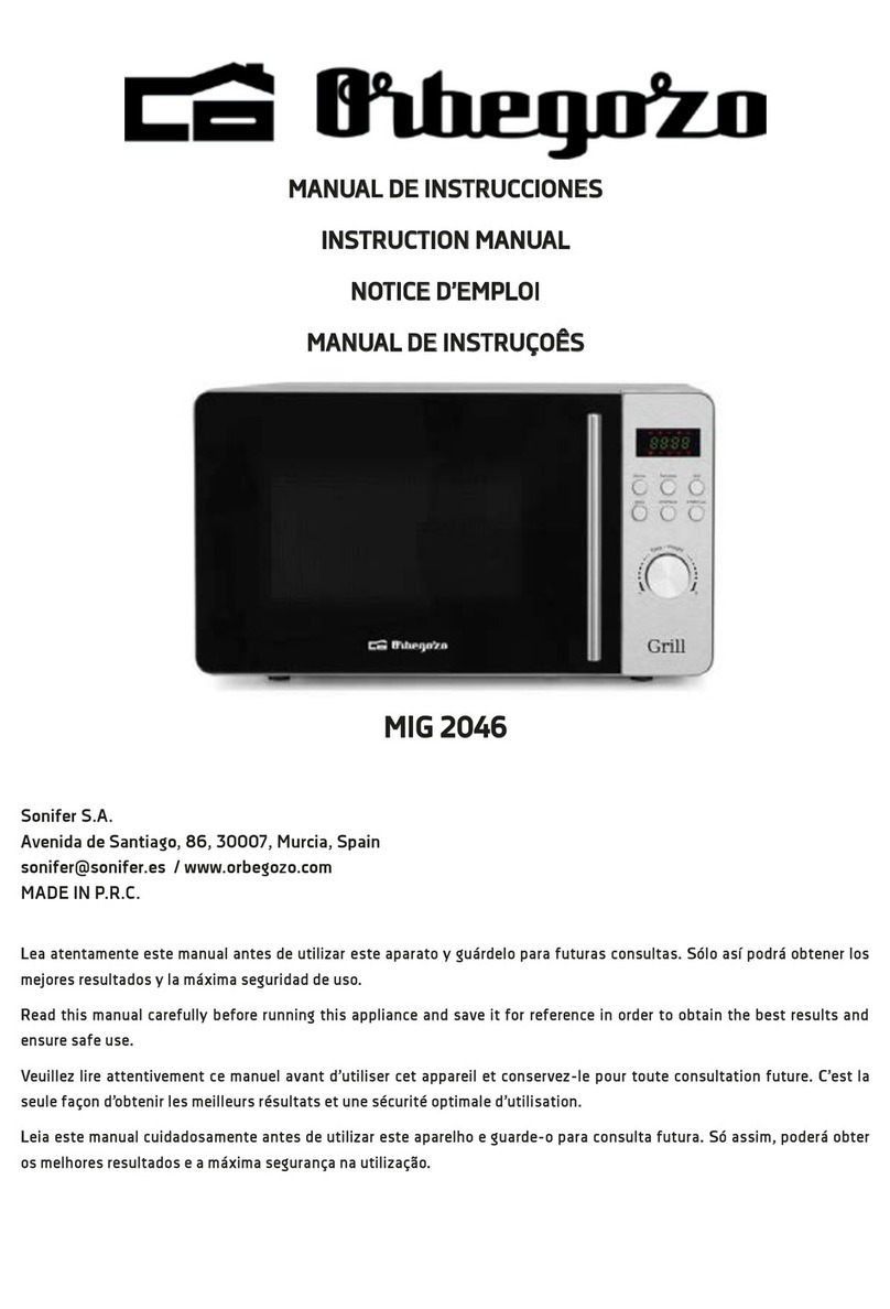 Orbegozo MIG 2046 User manual