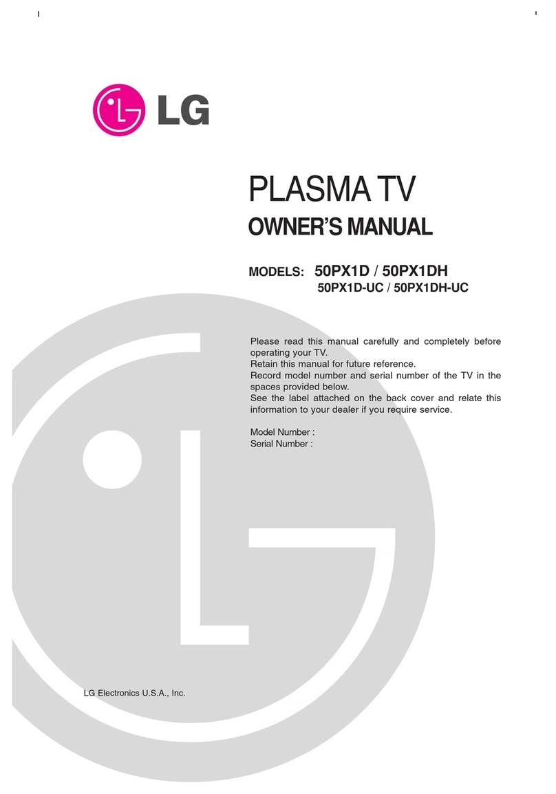 LG 50PX1DH User manual