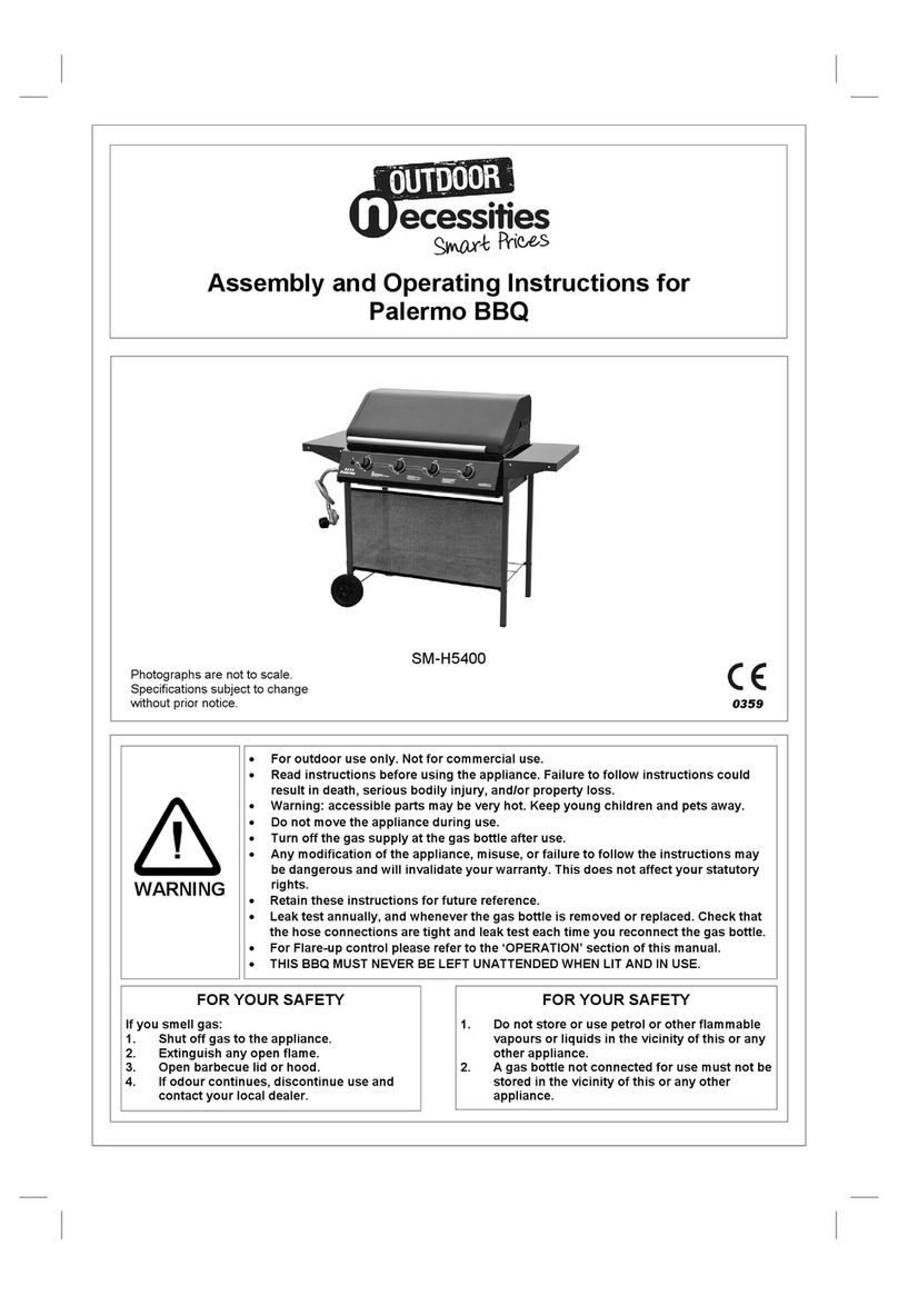 NECESSITIES Palermo SM-H5400 Assembly and operating instructions NECESSITIES Palermo SM-H5400 Assembly and operating instructions