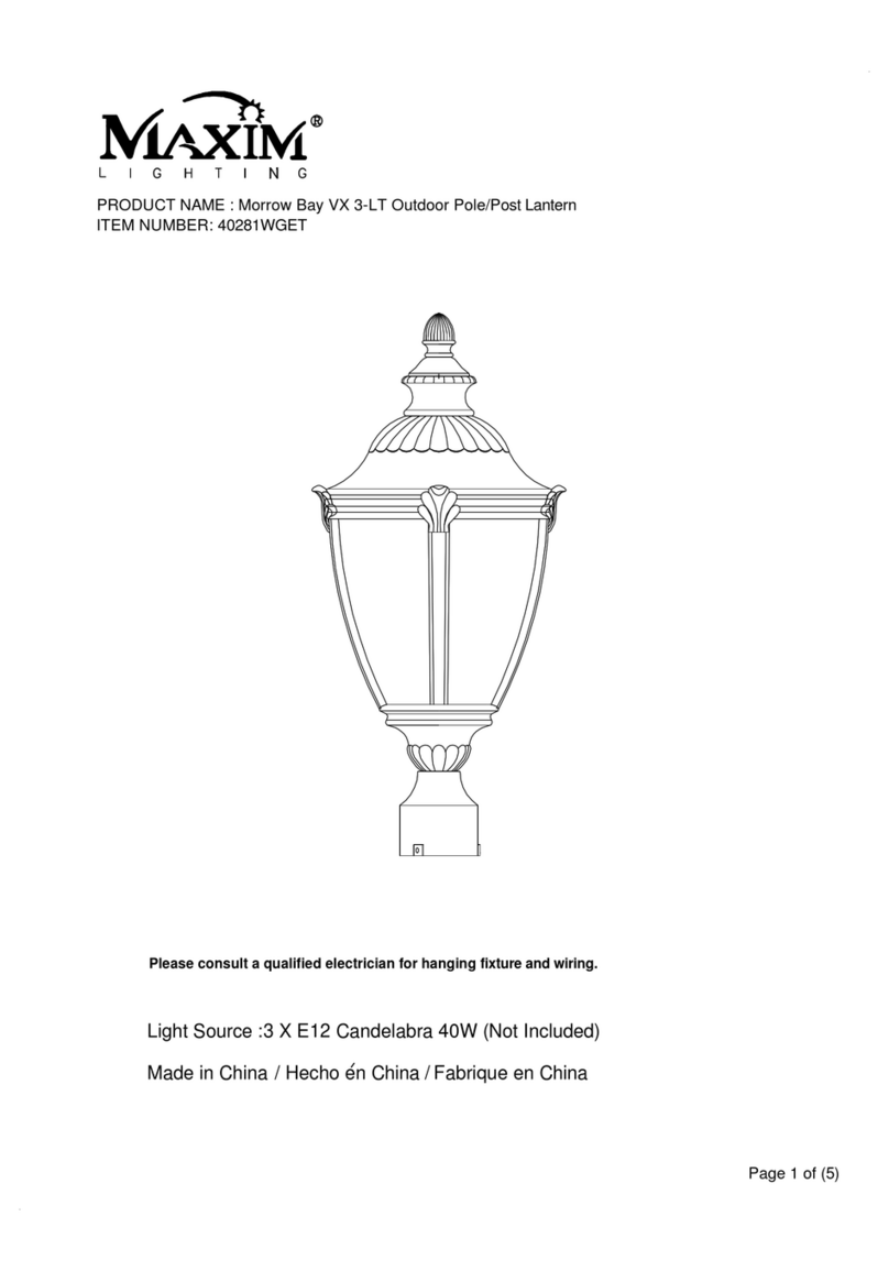 Maxim Lighting Morrow Bay VX 3-LT installation instructions